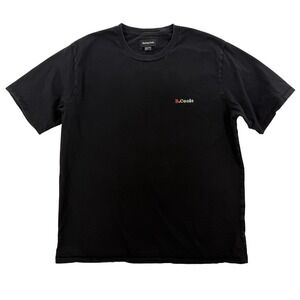Barney‎ Cools Shirt Mens Large Black Embroidered B.Cools Logo Cotton Tee Casual